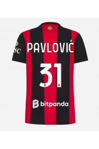 AC Milan Strahinja Pavlovic #31 Fotballdrakt Hjemme Klær Dame 2026-27 Korte ermer